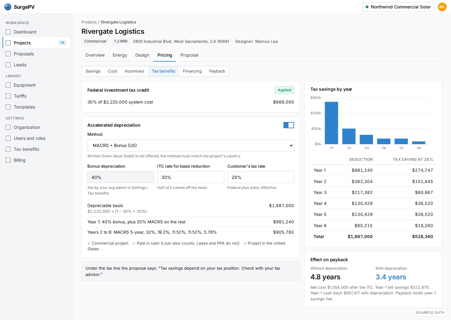 MACRS and bonus depreciation